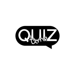 Canvas Print - Quiz icon isolated on transparent background