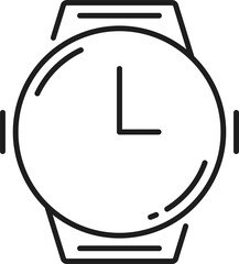 Poster - Hand watch isolated smartwatch with silicone band