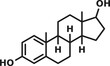 Estrogen structural chemical formula hormone sign