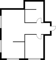 Aufkleber - Architecture plan apartment studio, condominium