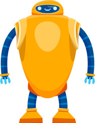 Aufkleber - Cute robot cartoon character with flexible arms