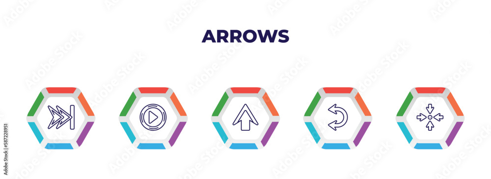 editable outline icons with infographic template. infographic for ...
