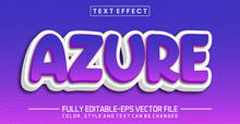 Azure Text Editable Style Effect
