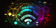 © zchris22 - Wifi Background. Ai Generated.
