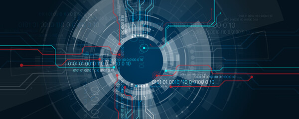 background image of technology communication network information circuit board