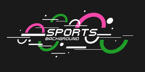 Poster - Sports poster. abstract background with geometric elements. A composition of various shapes.