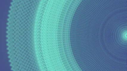 Fototapete - Elegant wire structure abstract concept. 3d rendering loop animation HD