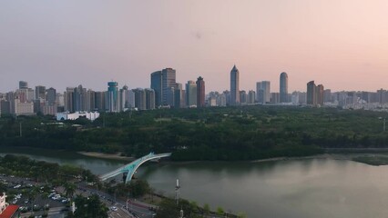 Canvas Print - view of modern city