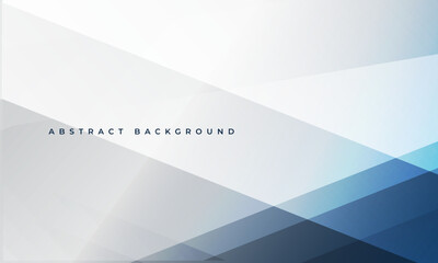 Poster - White and blue modern abstract background. Light abstract backdrop with geometric shapes. Vector illustration