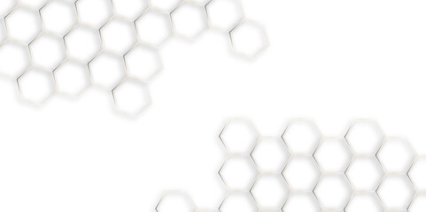 Poster - Abstract technology background vector EPS, abstract white hexagon concept background with hexagons, abstract background with lines, white texture background, hexagon abstract background.