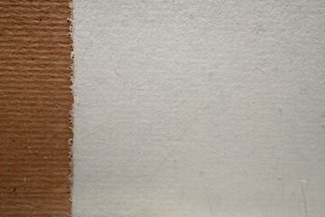 Wall Mural - Handmade artisan eco paper with deckled edges and natural fibres texture