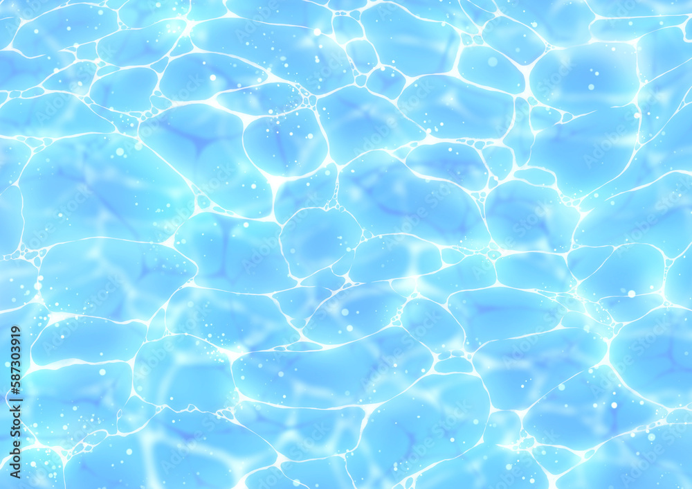 煌めく水面の背景 Stock Illustration | Adobe Stock