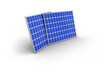 3d image of blue solar panels 