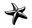 Sea star fish marine, illustration of a starfish