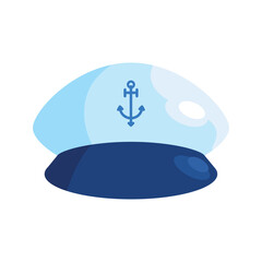 Poster - sailor hat with anchor