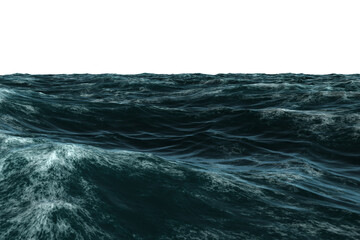 Aufkleber - Dark blue rough ocean