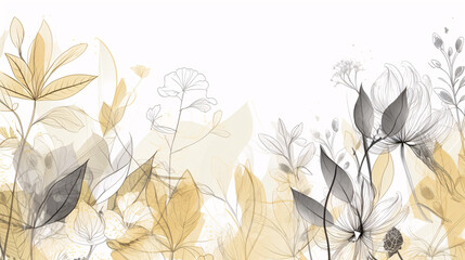 Wall Mural - Springtime Awakening: Vibrant Botanical Display of Blossoming Flowers generative ai