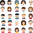 © thaismile - set of cartoon people face character