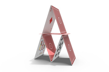Aufkleber - Vector image of card castle