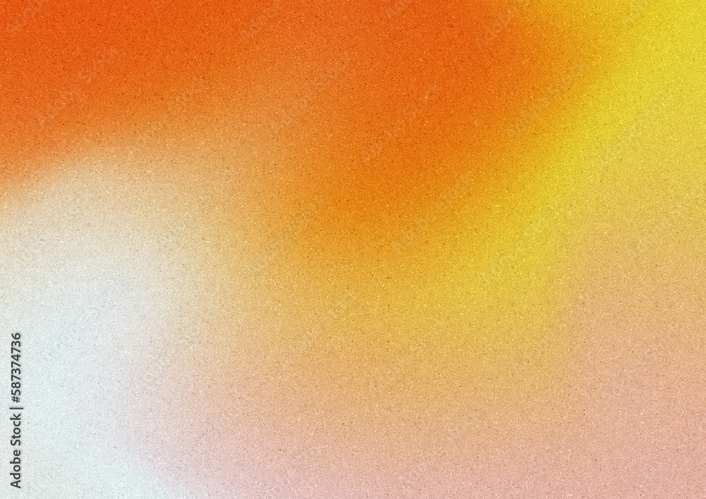オレンジや黄色の暖色がカラフルなノイズ入りグラデーション背景