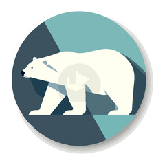 Wall Mural - bear polar vector illustration 