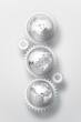 © ADDICTIVE STOCK - Gears with earth globe inside on white backdrop