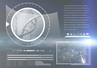 Poster - Composite image of DNA helix