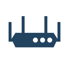 Poster - Wi-Fi router. Network repeater. Vector.