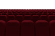 Theater chairs in row