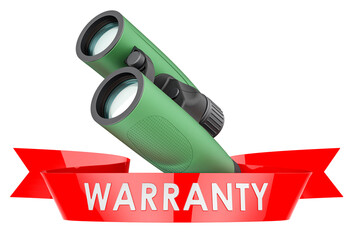 Poster - Military binocular, warranty concept. 3D rendering