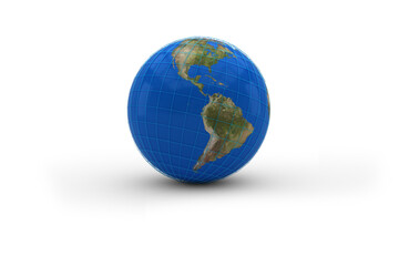 Poster - 3D vector image of globe