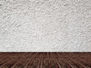 Wall Mural - Solid white color grained concrete wall interior