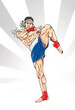 The boxer is preparing for training.illustration