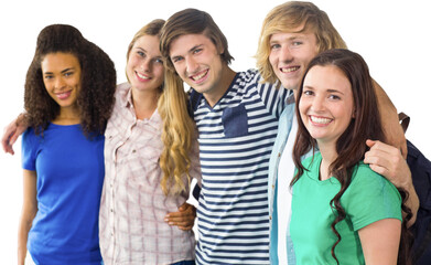 Poster - Happy college students