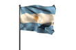 Argentina flag on pole