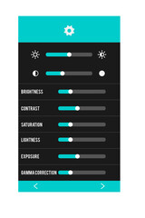 Poster - Digital image of display setting on a mobile screen