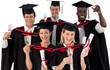 © vectorfusionart - Group of people Graduating from College