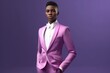 Black or african american fictional (AI) queer, gay or non binary person at high school prom, created with generative ai