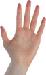 Close up of waving hand