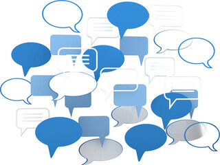 Poster - Various speech bubble symbols