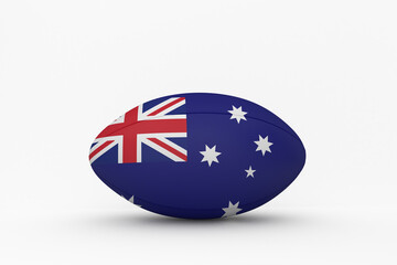 Canvas Print - Australian flag rugby ball