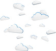 Abstract image of cloud computing symbol