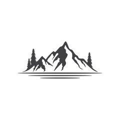 Wall Mural - mountain logo icon design vector