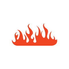 Canvas Print - fire flame logo icon design vector