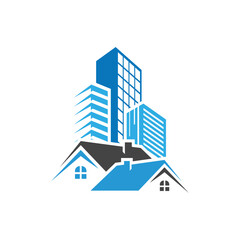 Wall Mural - real estate logo design vector