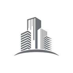 Wall Mural - building logo icon design vector
