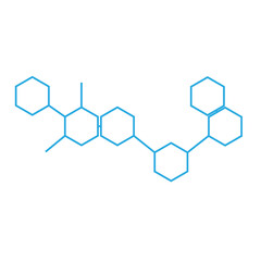 Canvas Print - Diagram of molecules bonding