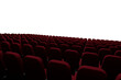 Seats in empty movie theater