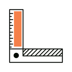 Poster - ruler stationery icon