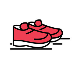 Poster - Running shoe vector